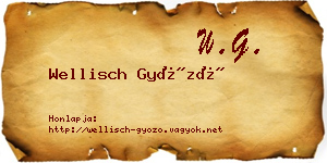 Wellisch Győző névjegykártya
